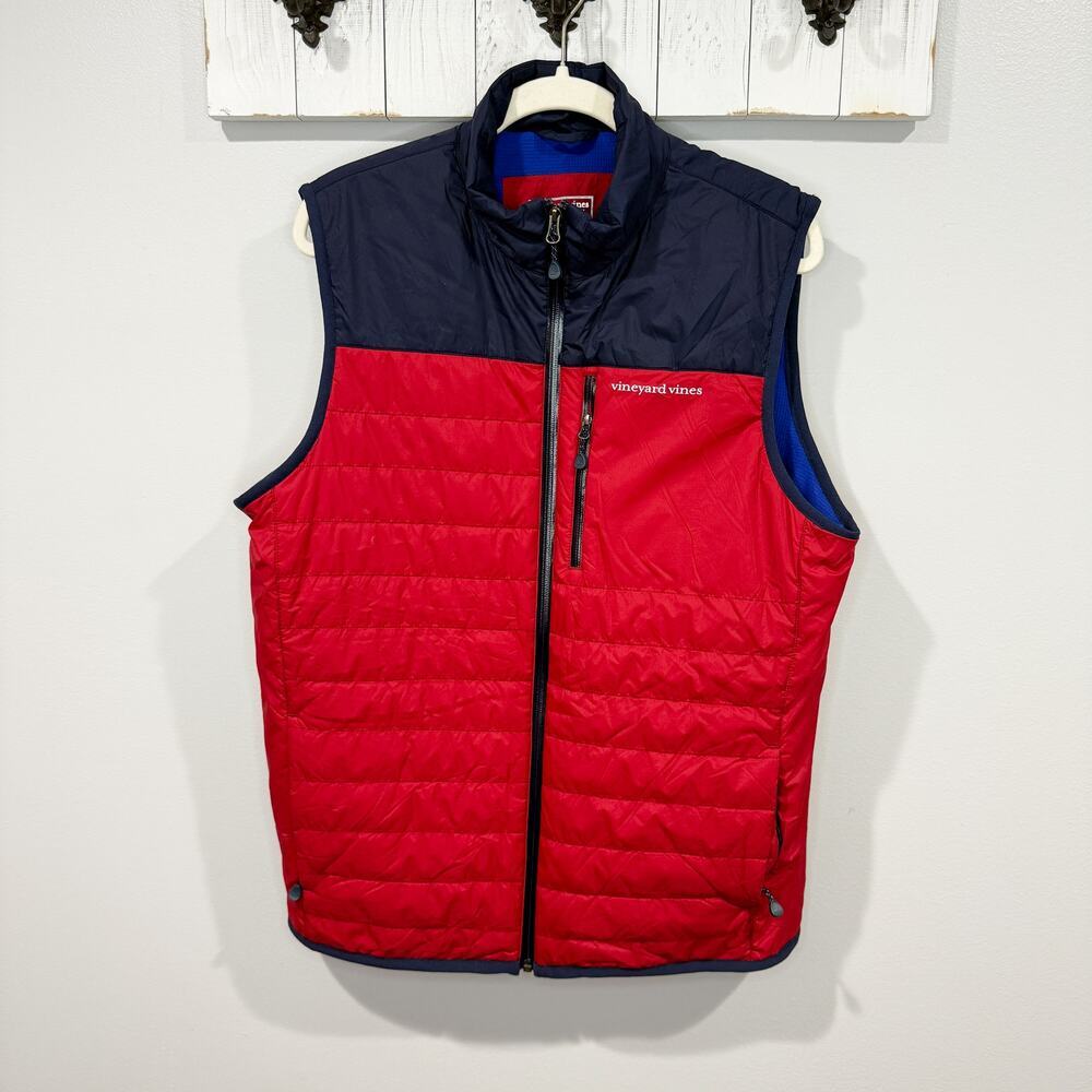 Vineyard Vines Performance Vest Red Navy Men’s M